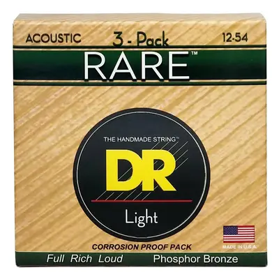 DR Strings RPM-12 Rare 3-Pack Struny do gitary akustycznej