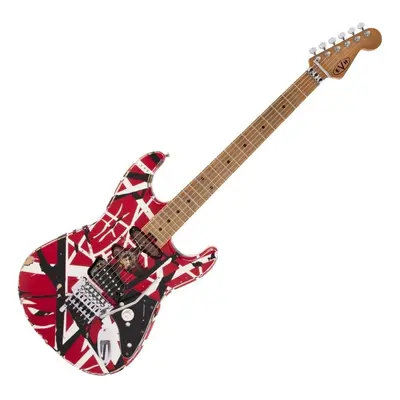 EVH Frankie Striped MN Red/White/Black Gitara elektryczna