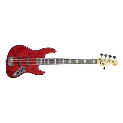 Papež Jazz Bass Custom Trans Red