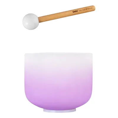 Sela Crystal Singing Bowl Chakra 8" - Violet, Crown, B (432Hz)