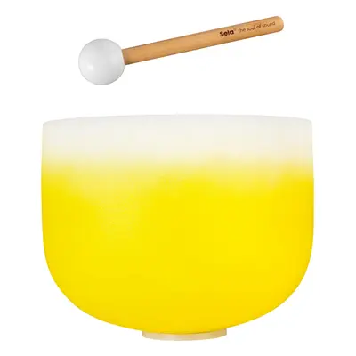 Sela Crystal Singing Bowl Chakra 12" - Yellow, Solar Plexus, E (432Hz)