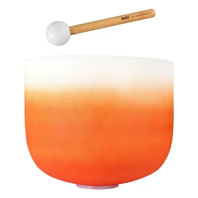 Sela Crystal Singing Bowl Chakra 13" - Orange, Sacral, D (432Hz)