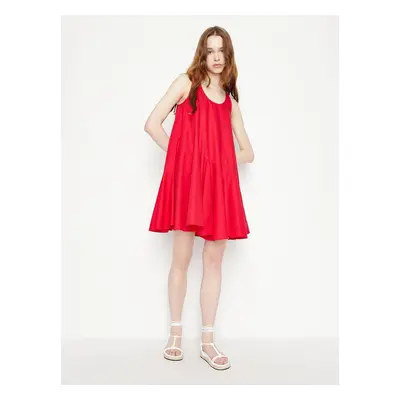 Armani Exchange Sukienka Czerwony