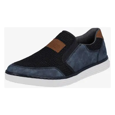 Rieker Slip On Buty Niebieski