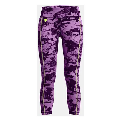 Under Armour Project Rock Girls LetsGo Lg Pt Legginsy dziecięce Fioletowy