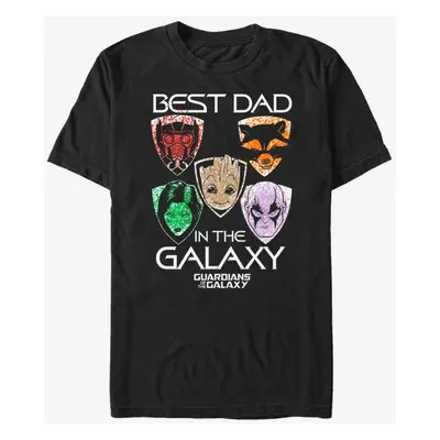 ZOOT.Fan Marvel Best dad in the galaxy Strážci Galaxie Koszulka Czarny