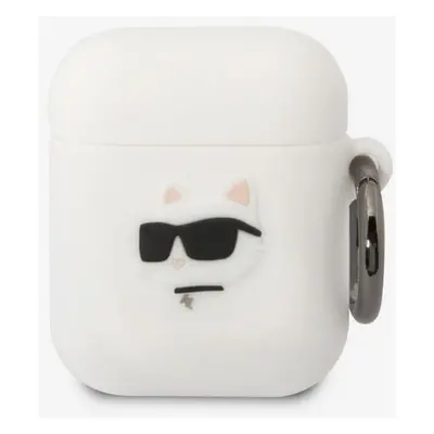 Karl Lagerfeld Airpods 1/2 White Etui na okulary Biały