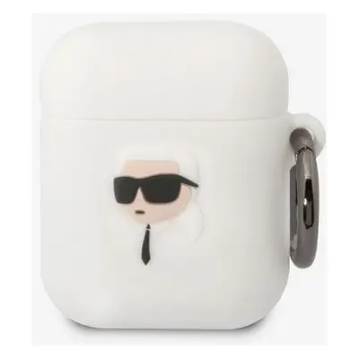 Karl Lagerfeld Airpods 1/2 White Etui na okulary Biały