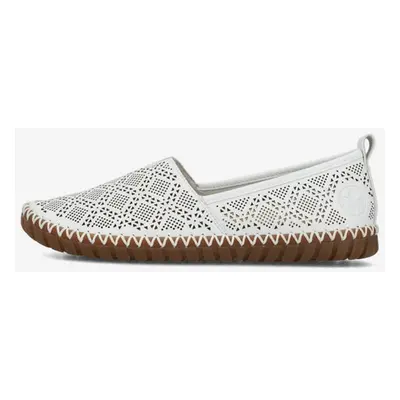 Rieker Slip On Buty Biały