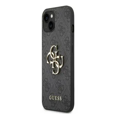 Guess PU 4G Metal Logo iPhone Plus Grey Etui na telefon Fioletowy