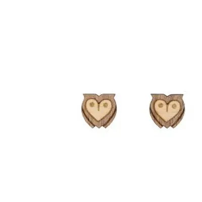 Drewniane kolczyki Wise Owl Earrings