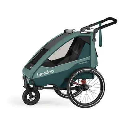 Qeridoo ® Przyczepka rowerowa dla dzieci Sportrex Limited Edition Mineral Blue