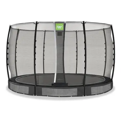 EXIT Allure Class ic trampolina ziemna ø cm z siatką zabezpieczającą, zielon