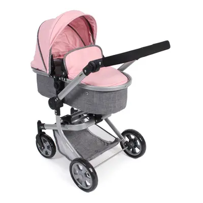 BAYER CHIC Wózek Kombi dla lalek MIKA Melange grey-rose