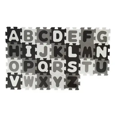 bieco Puzzle Mat Letters Black White