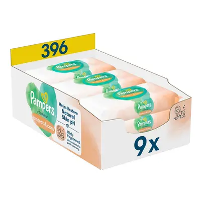 Pampers Harmonie Protect & Care Chusteczki nawilżane Calendula, chusteczek (9 x szt.)