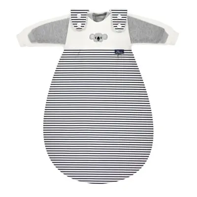 Alvi ® Baby-Mäxchen® Śpiworek częściowy Organic Cotton w paski Koala navy