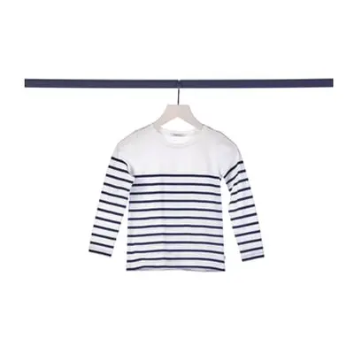 TOM TAILOR Koszula z długim rękawem off white /dark blue stripe