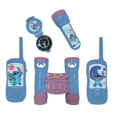 LEXIBOOK Zestaw przygodowy Disney Stitch z krótkofalówkami o zasięgu do m, lornetką, latarką i k