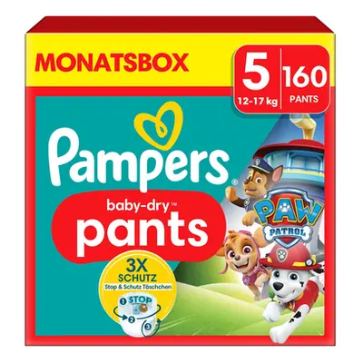 Pampers Baby-Dry Pants Paw Patrol, rozmiar Junior 12-17kg, opakowanie miesięczne (1 x pieluch)