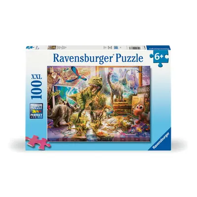 Ravensburger Puzzle z dinozaurami w pokoju dziecięcym