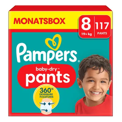 Pampers Baby-Dry Pants, rozmiar Extra Large , 19kg+, opakowanie miesięczne (1 x pieluch)