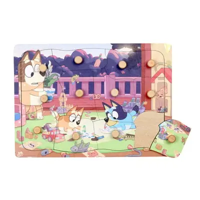 BLUEY Drewniane puzzle, elementów