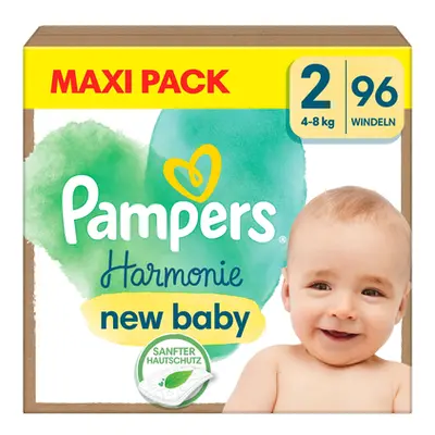 Pampers Pieluszki Harmonie rozmiar mini, kg - kg, opakowanie maxi (1x96 pieluszek)
