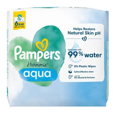 Pampers Chusteczki nawilżane Harmonie Aqua, chusteczek (6 x szt.)