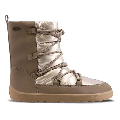 Zimowe buty barefoot Be Lenka Snowfox Woman - Champagne & Brown