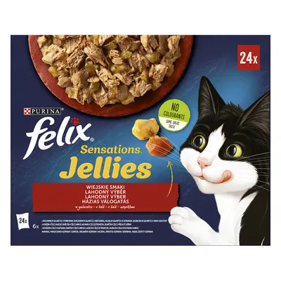 Felix Sensations Jellies - saszetki dla kota z wiejskimi smakami w galaretce x g