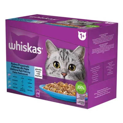 WHISKAS Karma mokra Rybne Przysmaki w galaretce dla kotów dorosłych x g