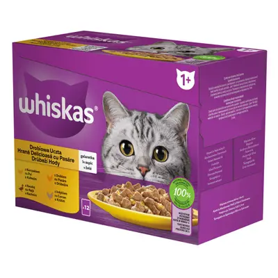 WHISKAS karma mokra - Drobiowa Uczta w galaretce dla kotów dorosłych x g