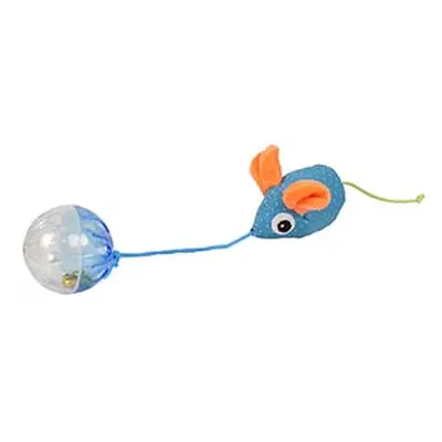 Flamingo Zabawka dla kota - mysz z piłką 6,5 cm