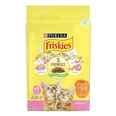 Friskies Junior Karma Sucha dla kotów - z kurczakiem, mlekiem i warzywami kg