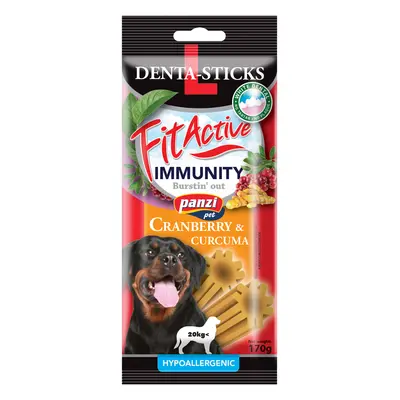 FitActive Hypoallergenic Denta-Sticks Immunity przysmaki dla psów - jagody i kurkuma - g