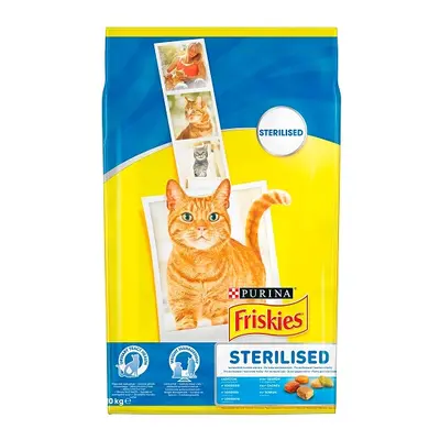 Friskies karma sucha dla kotów - Steril z łososiem i dodatkiem warzyw kg