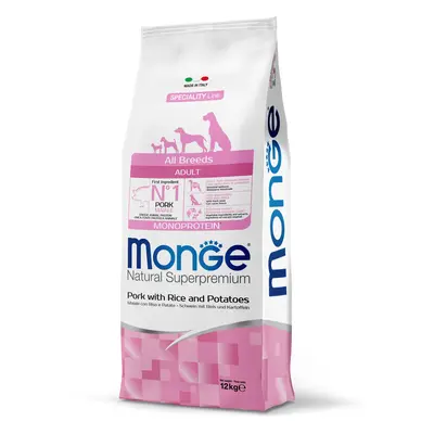 Monge Speciality Line All Breeds Adult Monoprotein karma sucha dla psów - wieprzowina, ryż i zie