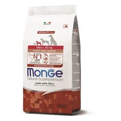 Monge Speciality Line Mini Puppy & Junior Monoproteinowa sucha karma dla psów - jagnięcina, ryż 