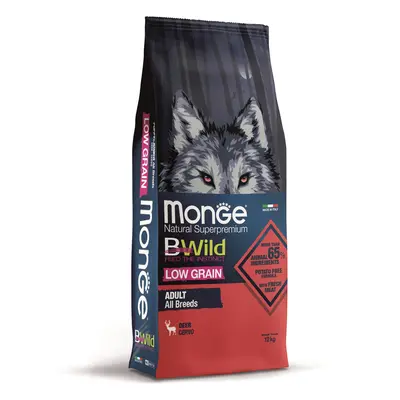 Monge BWild Low Grain All Breeds Adult karma sucha dla psów - jeleń kg