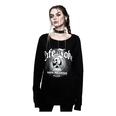 bluza bez kaptur damskie - Life Is No Joke - KILLSTAR - KSRA003079