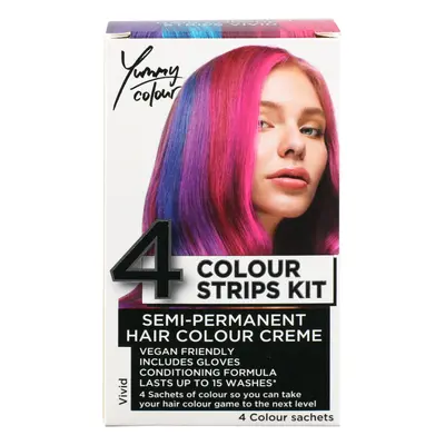 Farba do włosów STAR GAZER - Yummy Colour 4 Colour Strips Kit - Vivid
