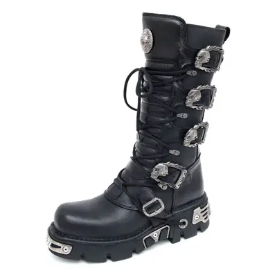 Glany damskie - 5-Buckle Boots (402-S1) Black - NEW ROCK - M.402-S1
