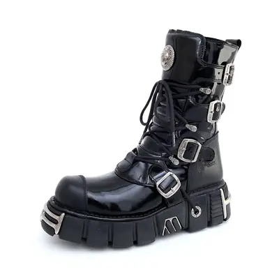Glany damskie - Bizarre Boots (313-S1) Black - NEW ROCK - M.313-S1