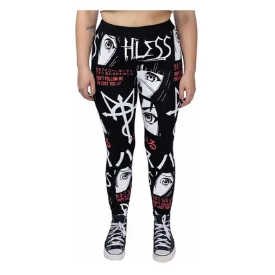 spodnie damskie (legginsy) HEARTLESS - I'M LOST - BLACK/WHITE/RED