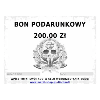 Elektroniczny bon podarunkowy o wartości PLN