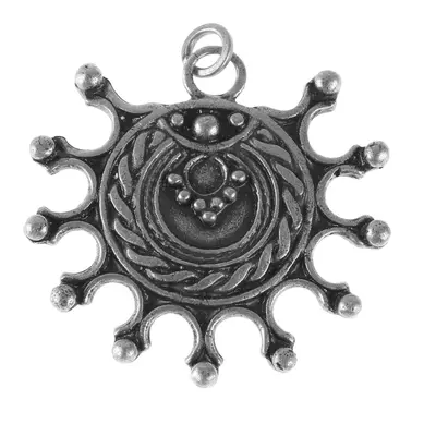 wisiorek (amulet słońca) DZIEWANNA - cynk/stare srebro