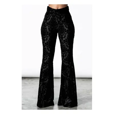 spodnie damskie (legginsy) KILLSTAR - Lucifuge Bell Bottoms - Black