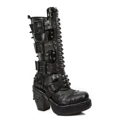 buty do pięta damskie - Itali Negro - NEW ROCK - M.8342-C8