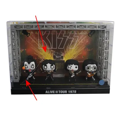 figurki (zestaw) Kiss - POP! - Moments DLX - Alive II Tour - USZKODZONEED